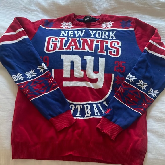 New York Giants Tacky Christmas Sweater - Size M - Picture 1 of 8